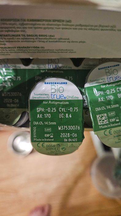 Контактні одноденні лінзи bausch+lomb