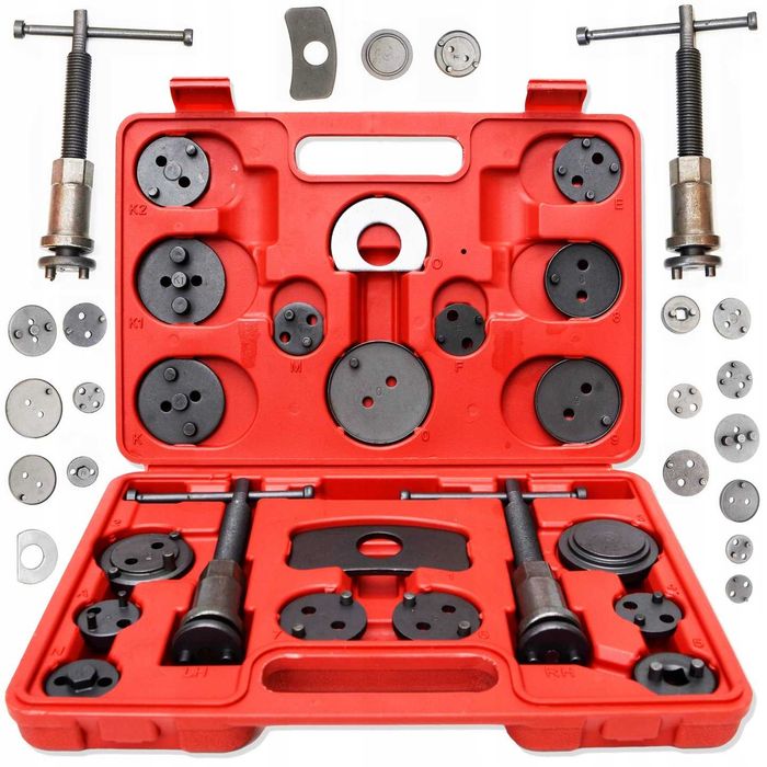 Zestaw do wciskania tłoczków hamulcowych 21 elementów