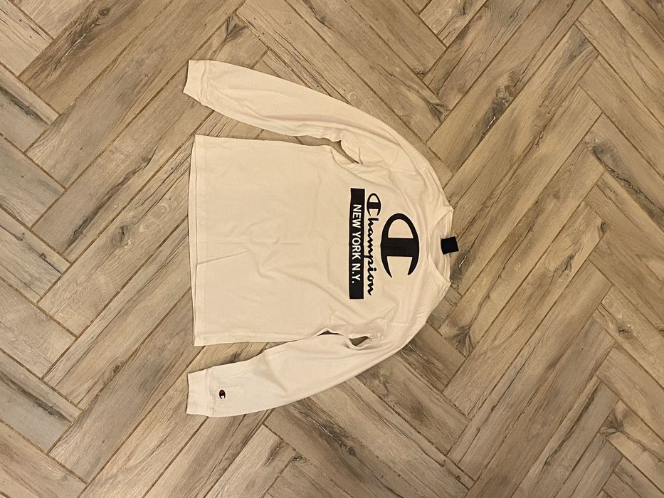 Koszulka z długim rękawem champion biała