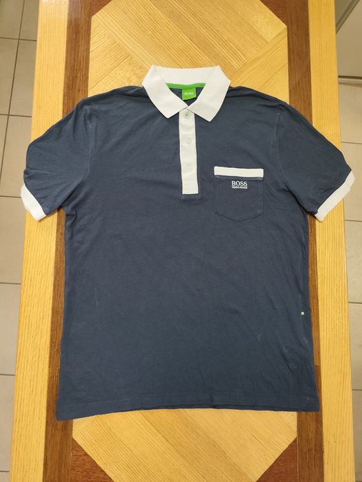 Oryginalna Koszulka Polo BOSS (Hugo Boss) - Granatowa, Rozmiar M