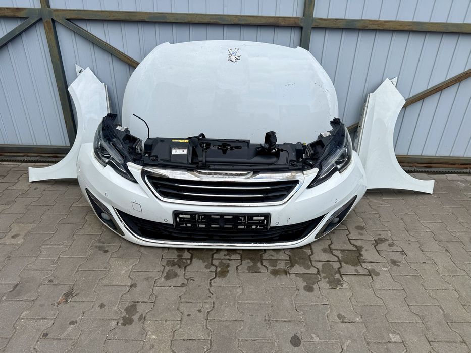 Peugeot 308 T9 przód zderzak maska błotnik wzmocnienie full led