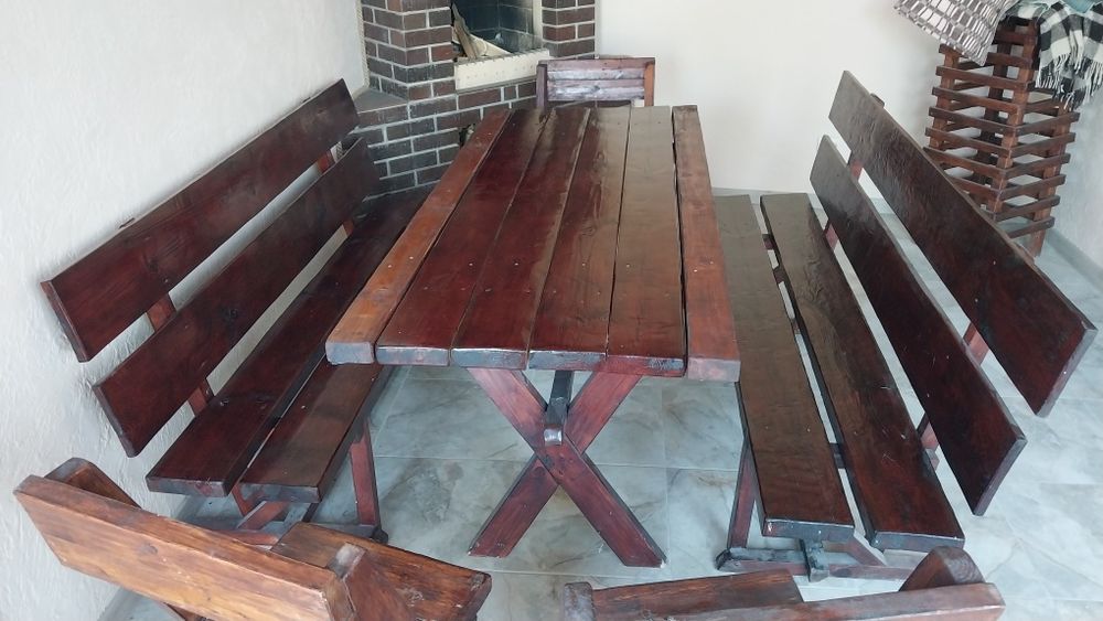 Продам комплект стіл з лавочками