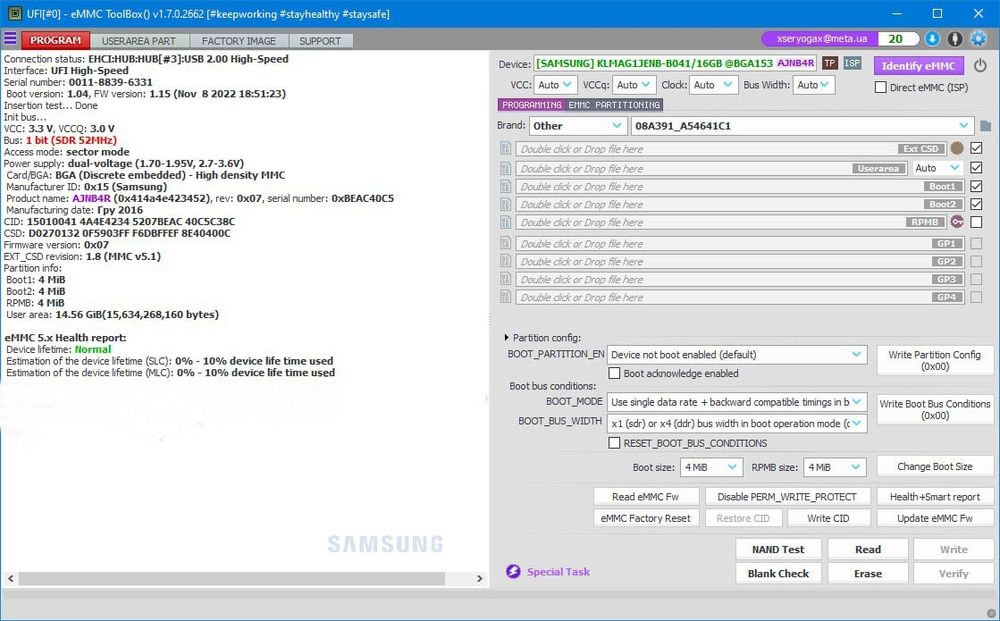 KLMAGAG1JENB - B041 Samsung 16 Gb