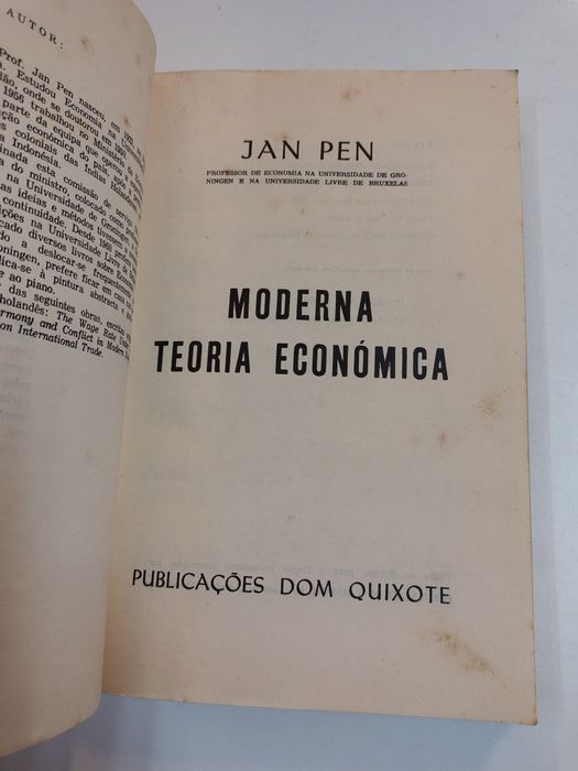 Moderna Teoria Económica, de Jan Pen