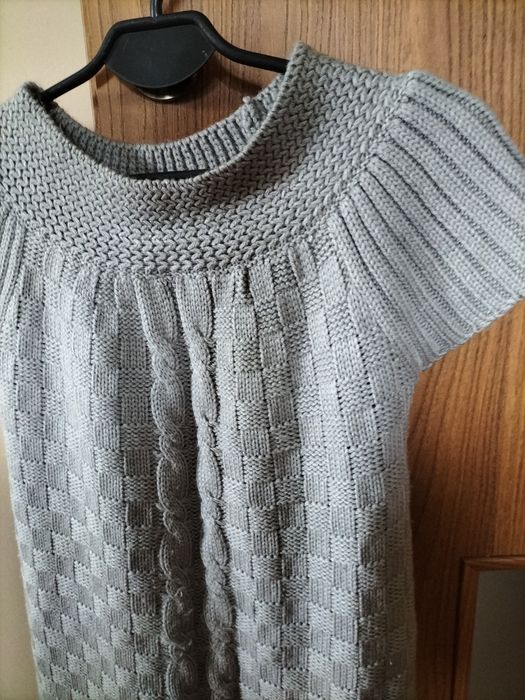 Tunika sweter, bezrękawnik