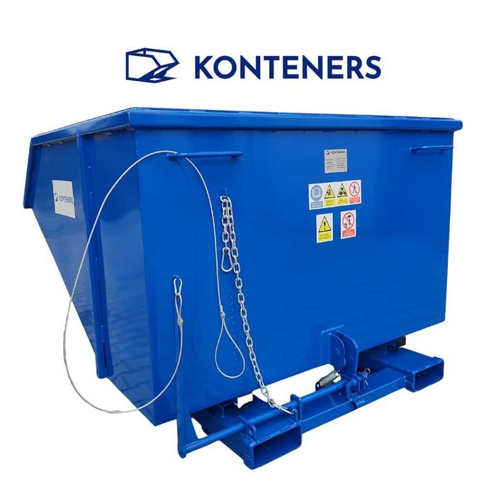 Kontener samowyładowczy Koleba 1,5m3 piasek/beton/gruz/drewno/ koliba