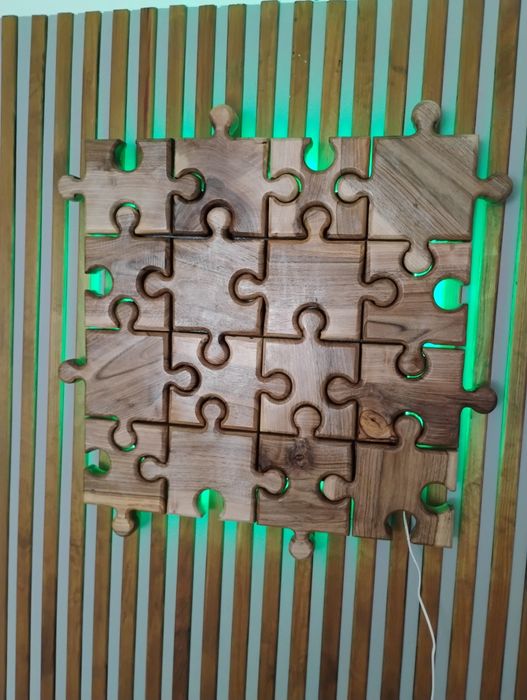 Dekoracyjny obraz-puzzle z podświetleniem LED