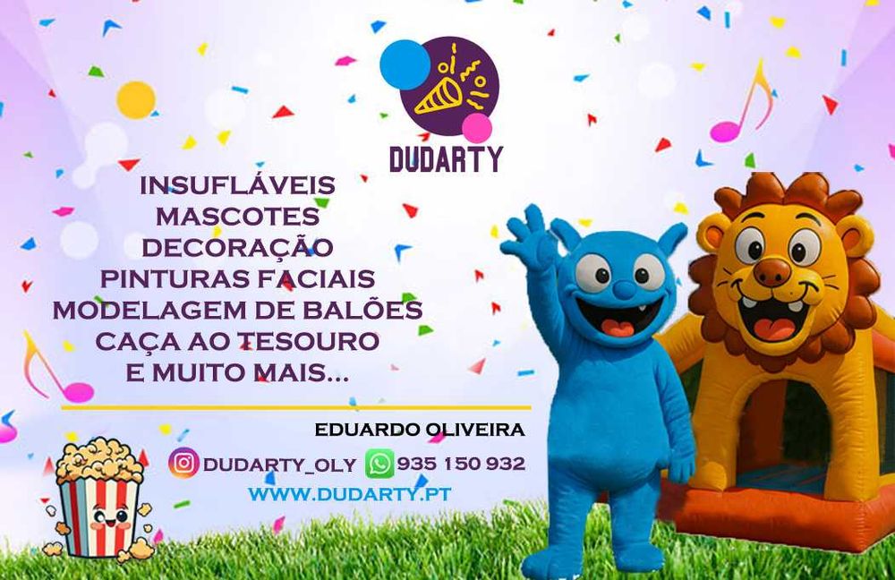 Animação infantil (insufláveis, mascotes, pinturas