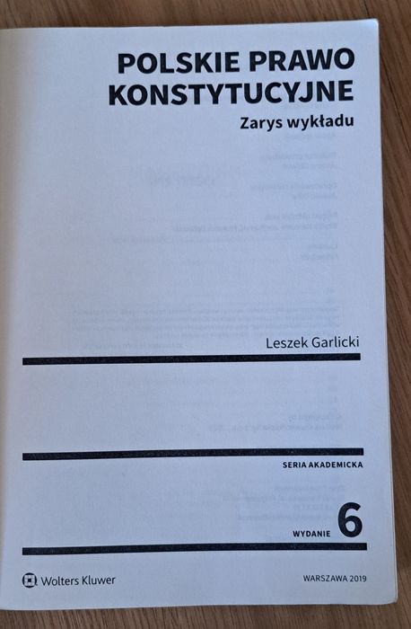 Polskie prawo konstytucyjne Leszek Garlicki