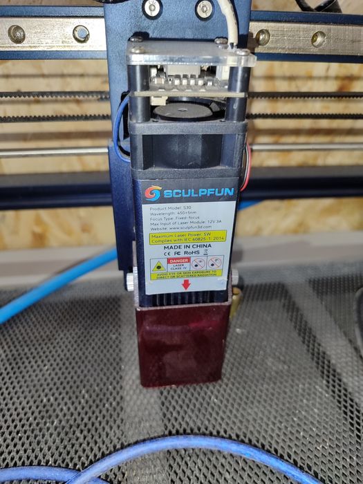 Laser Sculpfun S30 + Extras: Lentes, Ventoinha, Acessórios