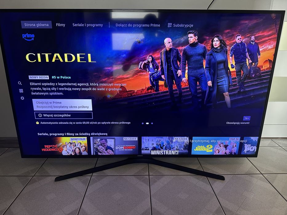 Telewizor Samsung 65 cali 4K UHD smart tv DVB-T2 HEVC
