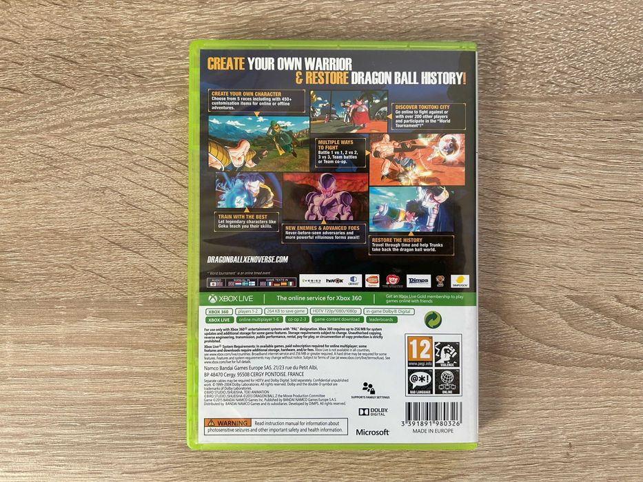 Dragon Ball: Xenoverse - Xbox 360 - stan Używany, sprawny 100%