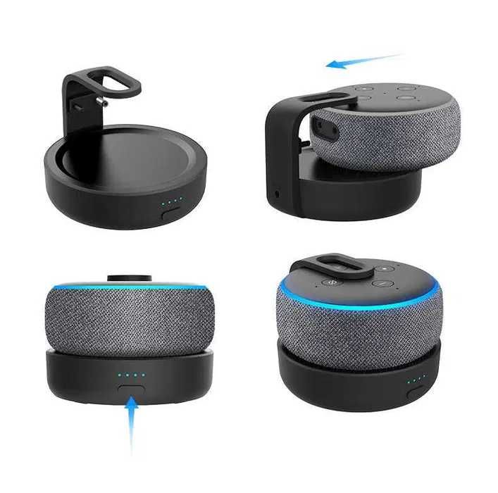 Base Station Dock de Carregamento Powerbank para Amazon Alexa Echo Dot 3 NOVO