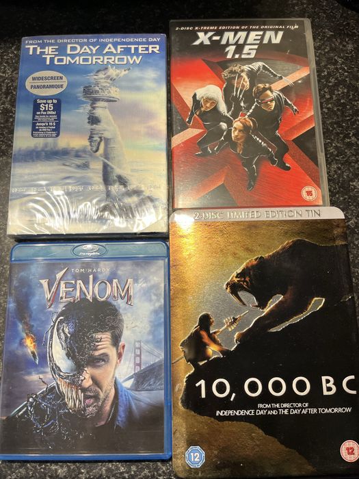 Marvel, Hellboy, Transformers Blu-rays and DVDs, etc.…