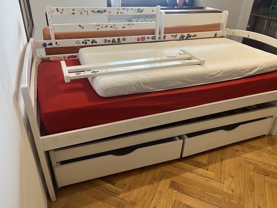 Łóżko podwójne wysuwane 200x90