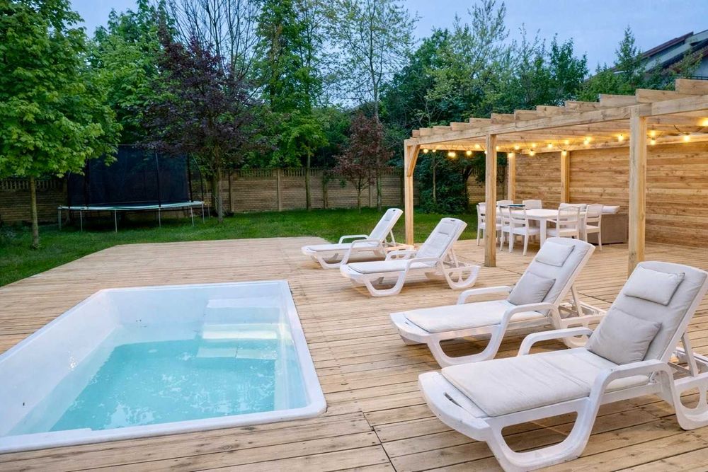 Zwierzyniec Dom wypoczynkowy z jacuzzi i basenem oraz sauną