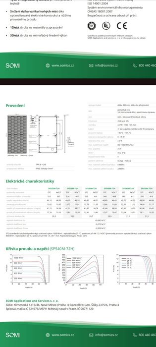Panel solarny 550W srebrna rama premium SOMI bifacjalny
