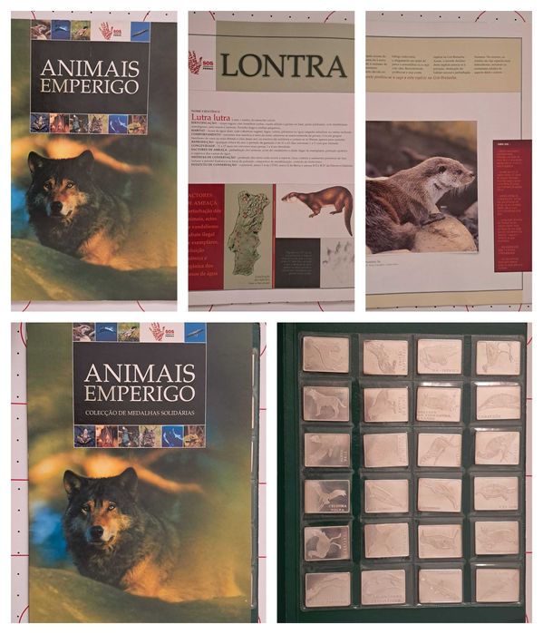 Coleção completa Animais em Perigo + Medalhas