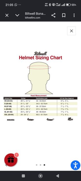 Capacete Biltwell Bonanza - Tamanho L