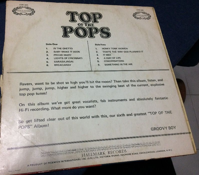 Vinil Top of the Pops