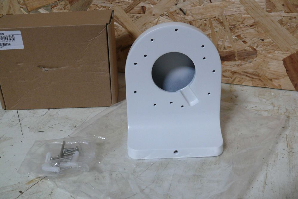 Suporte de parede branco para câmaras CCTV