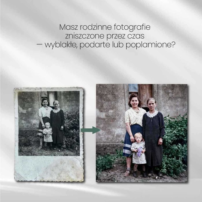Renowacja starych zdjęć / retusz fotografii
