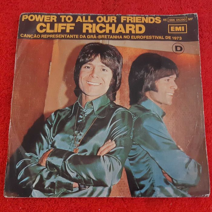 Disco Vinil Single Cliff Richard - Power to All Our Friends / Come Back Billie Jo