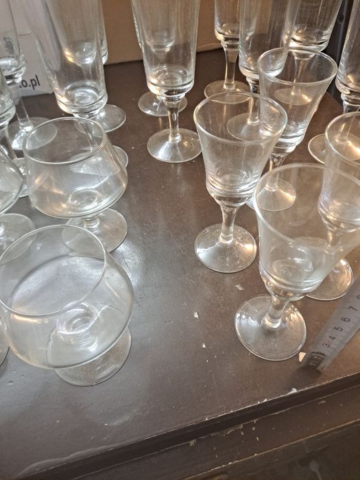 Zestaw kieliszków prl 22szt
