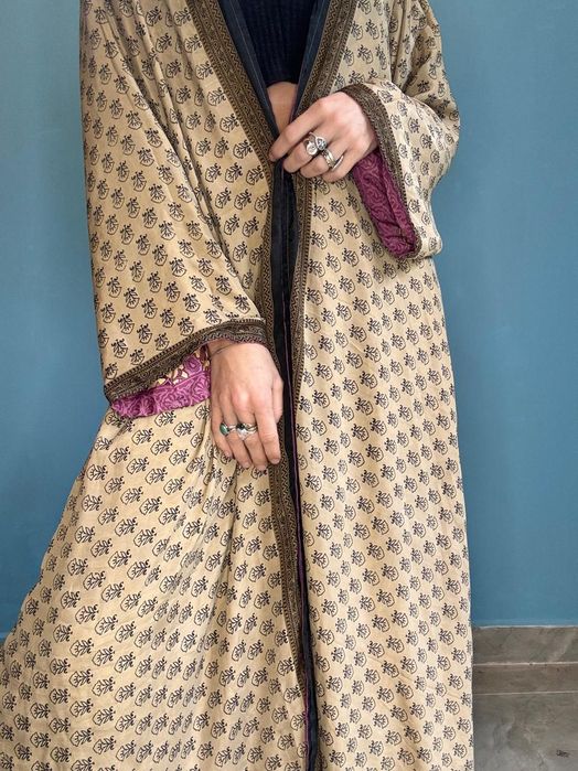 Kimono dwustronne płaszcz narzutka