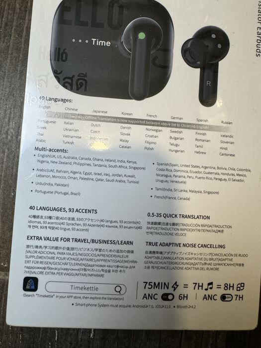 TimeKette M3 Translator Earbuds нові