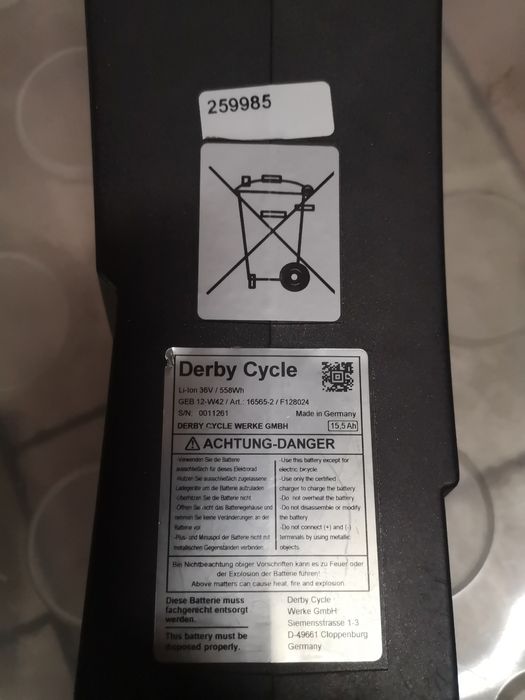 Bateria Impulse Derby Cykle Kalkhoff Raleigh Victoria rower e bike