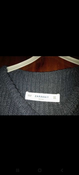 Vestido de malha de inverno, cinzento escuro - M - Zara