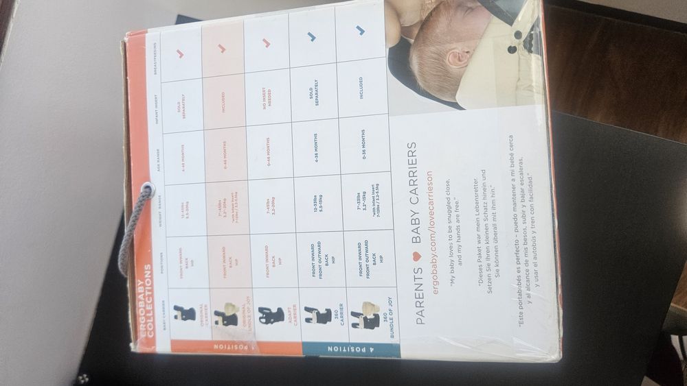 Redutor para Recém-Nascido Ergobaby (Infant Insert) - Bege
