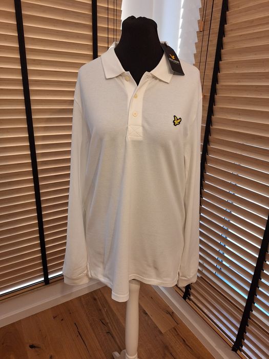 Lyle&Scott, męska koszulka polo z długim rękawem, r. XL