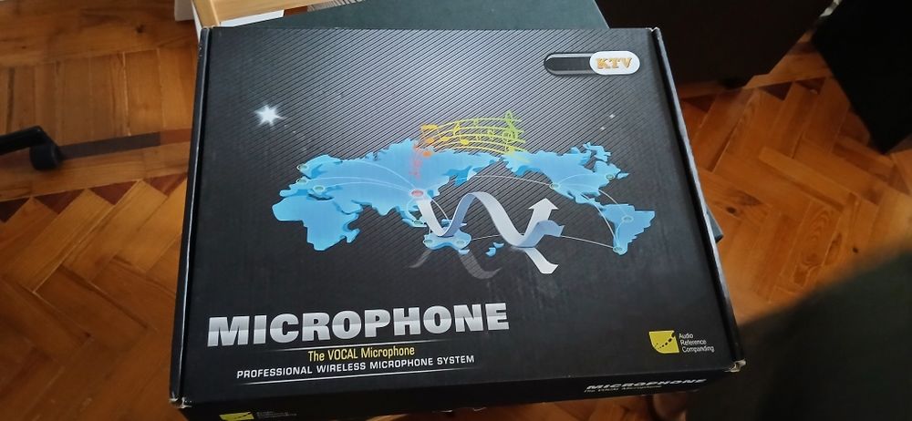 Kit Microfones com amplificador