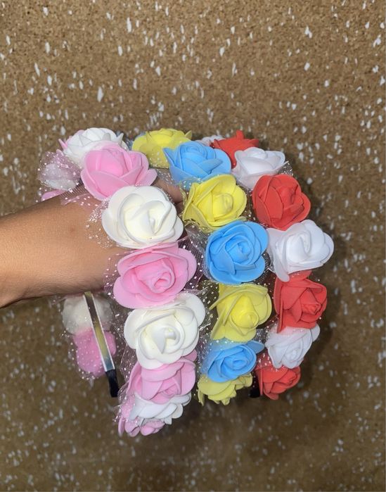 Український віночок вінок обруч обідок жовто-блакитний