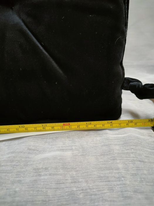 Almofada de Cadeira Veludo Preto