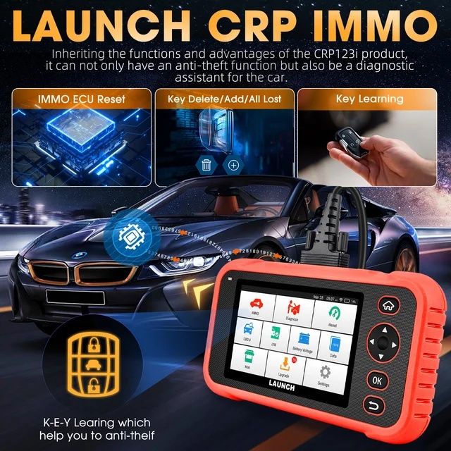 Máquina de diagnóstico Auto Android 2/16GB Launch CRP IMMO novo