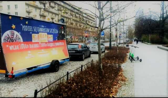 Reklama mobilna, billboardy, przyczepy, druk, baner