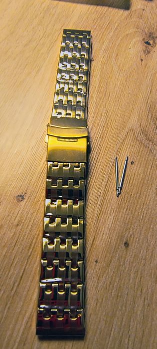 Bransoleta do zegarka męskiego 20 mm stalowa