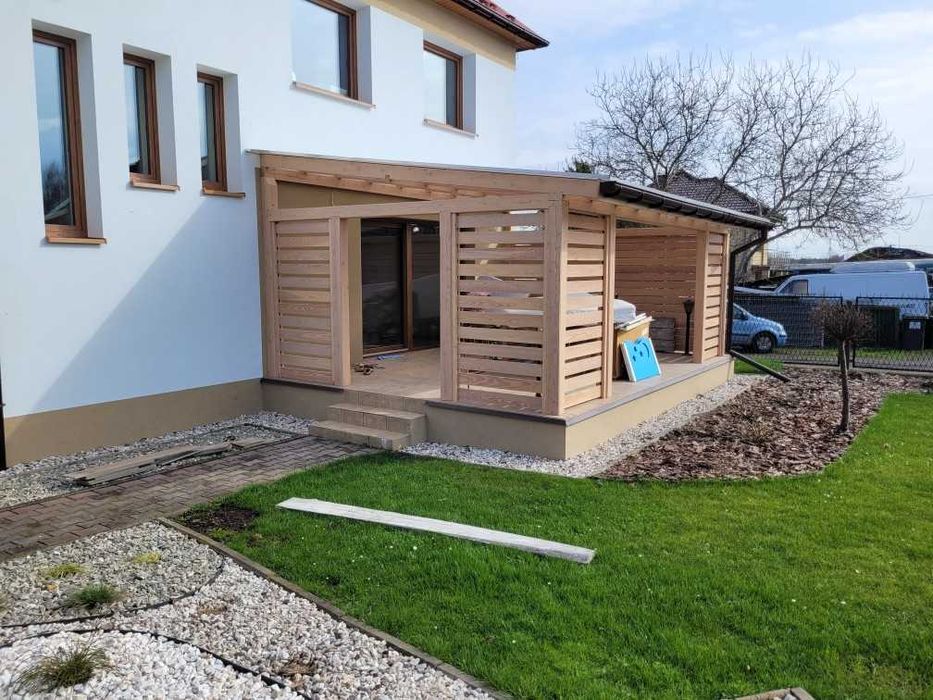 Zabudowy tarasowe drewniane