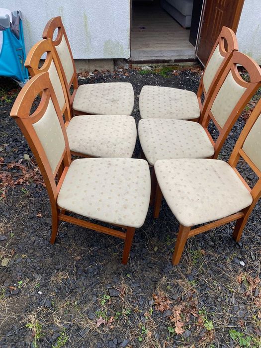 Krzesła ładne używane 6 sztuk