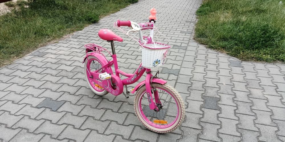 Rower Rowerek Dla Dziewczynki Dziecka MEXLLER PINKY koła 16
