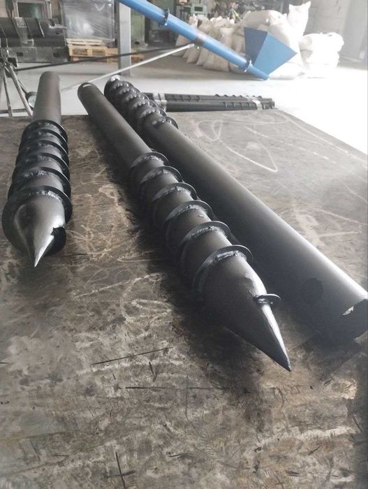 Винтовые сваи, геошуруп. Наконечники, оголовики. Гвинтові палі