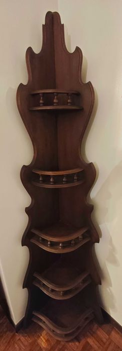 Estante de Canto em Madeira