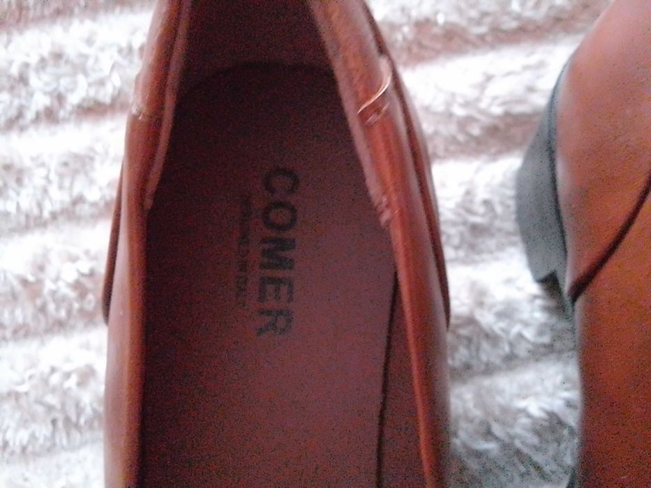 czekoladowe Buty 39 damskie  skóra naturalna nowe comer