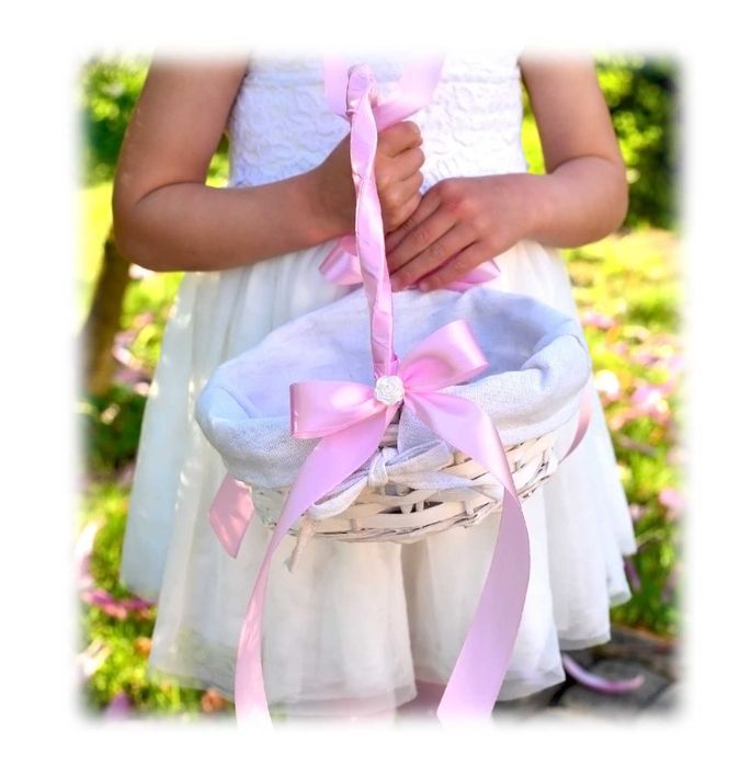 Koszyk Koszyczek ręcznie zdobiony na Boże Ciało - KOLORY