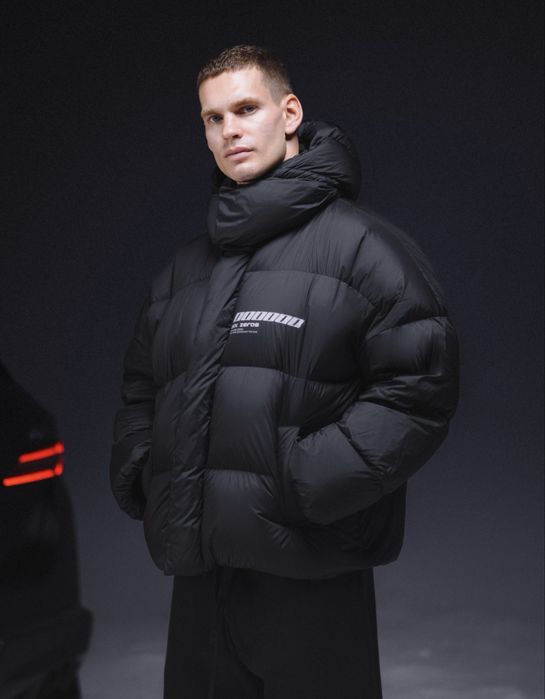 Six Zeros пуховик Jacket black куртка зимняя на пуху unisex oversize