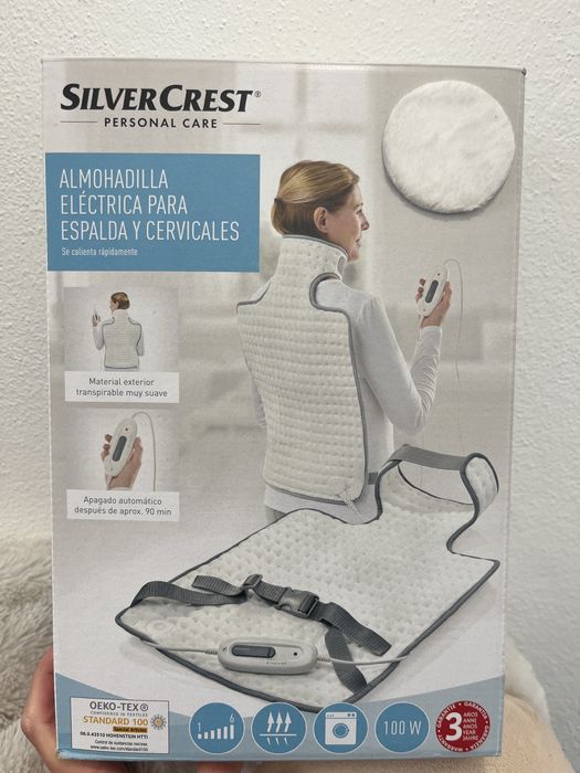 Almofada eletrica para costas e cervical