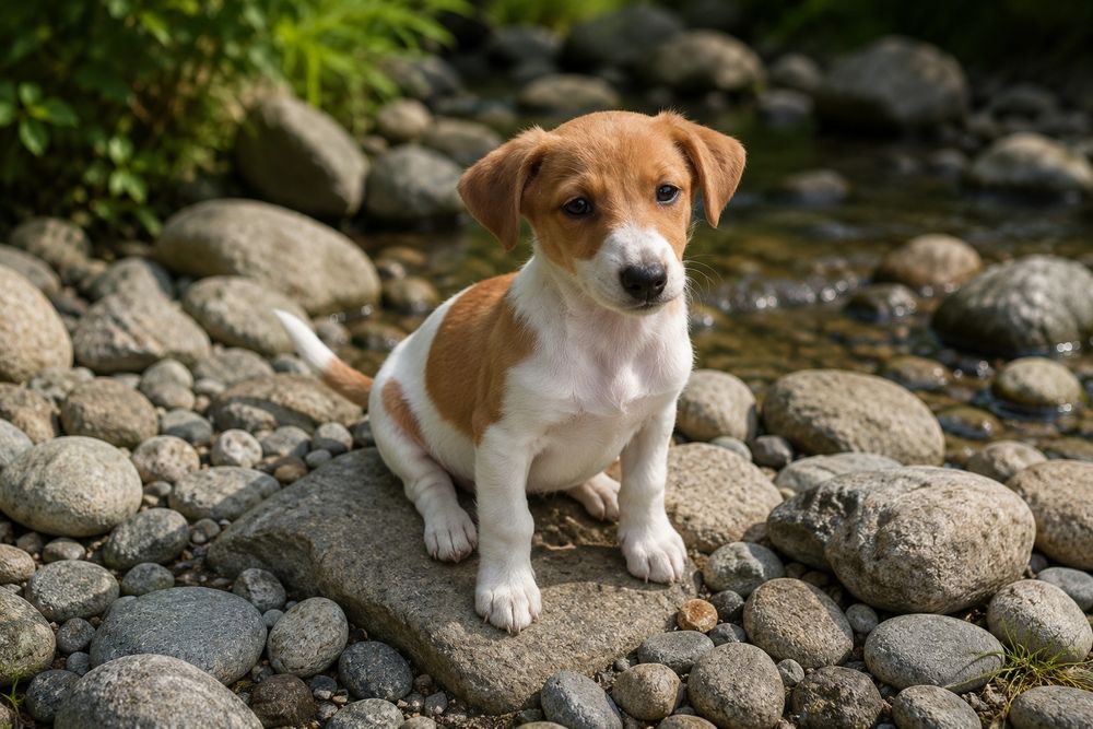 Jack russel terrier chłopiec